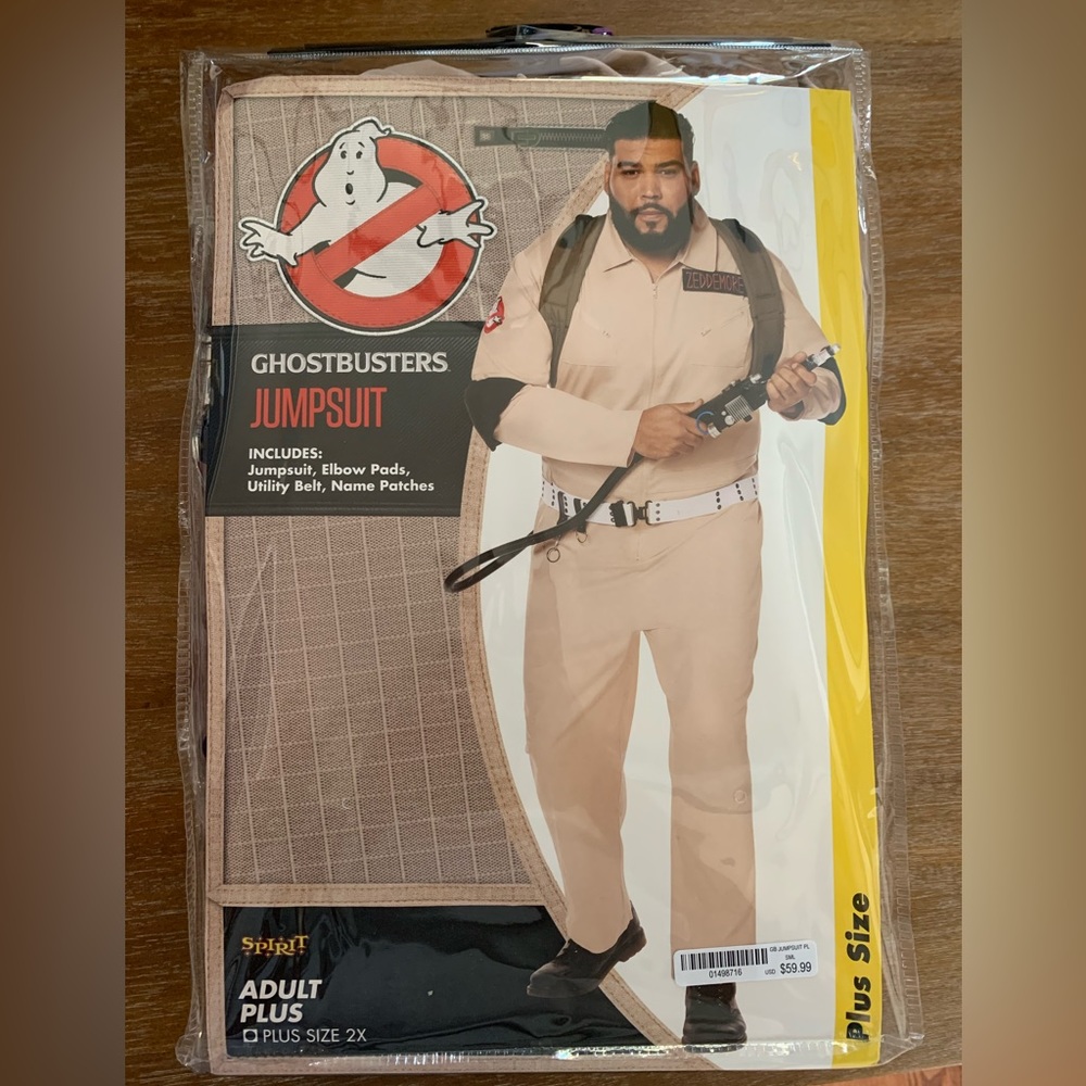 Adult Mens Ghostbusters Plus Size Costume Ghostbusters Classic - Only Worn Once